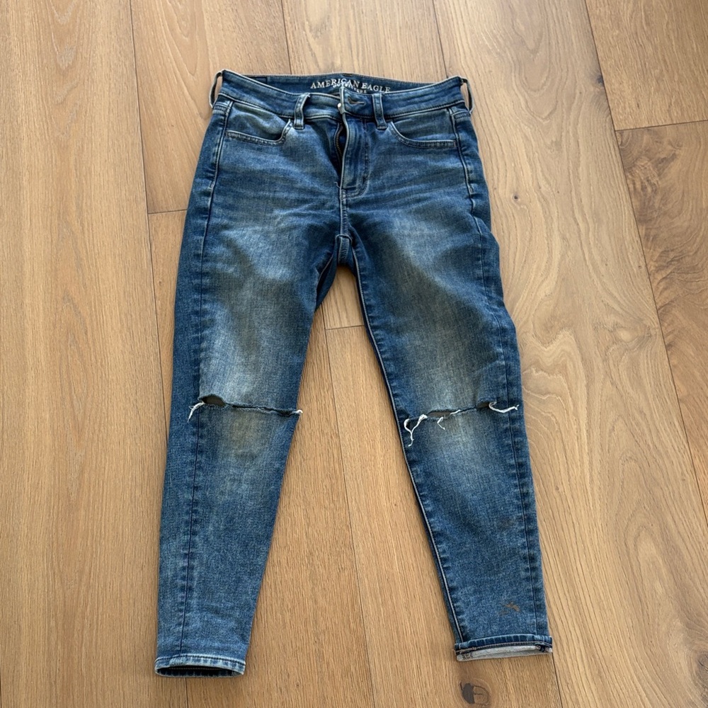 American Eagle Outfitters Women's hi rise jegging crop Jeans size short